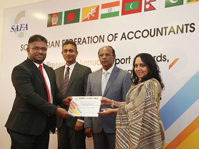 SAARC Anniversary Award for Corporate Governance Disclosures Ceremony, 2020 held on February 9, 2022.