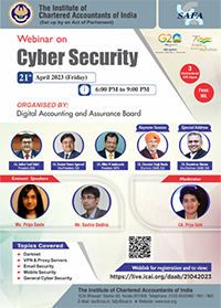 SAFA Webinar on "Cyber Security"